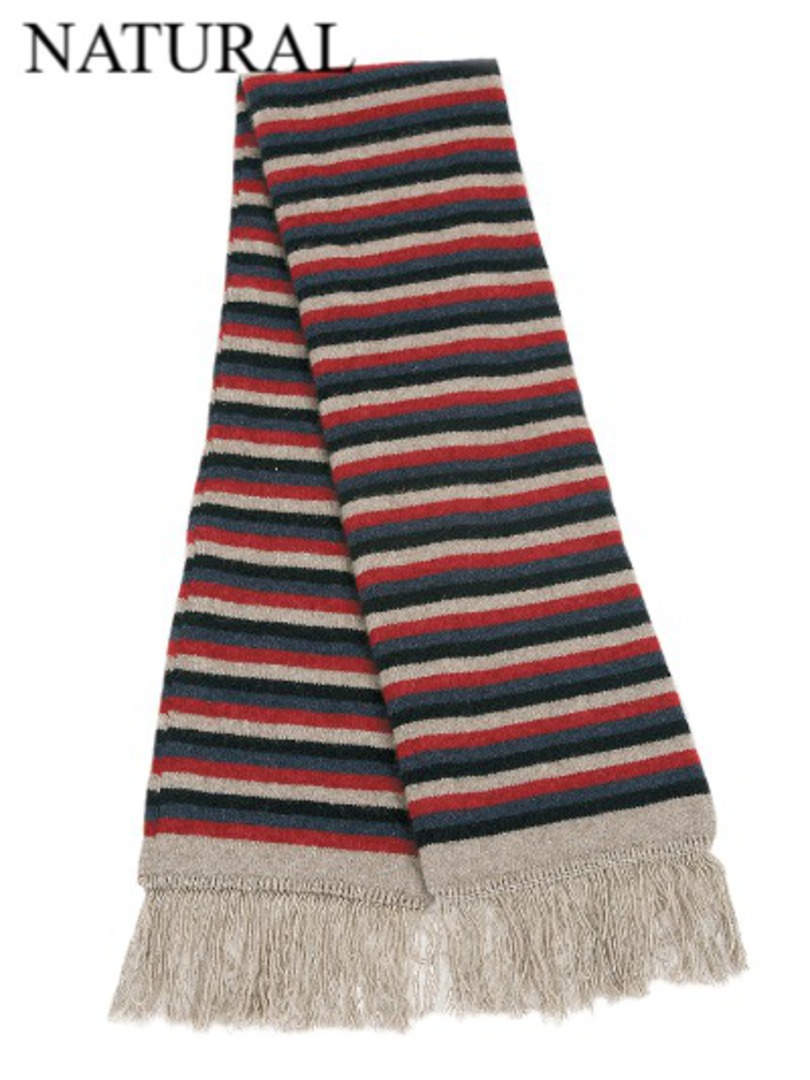 Merino Possum Multi Striped Scarf image 0